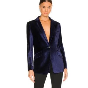 NWT Rag & Bone Margot Blue Velvet Blazer - 12
